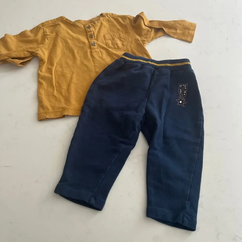 Boys 6-12M Fall Winter Bundle Zara Gap Quality Brands Preppy Classic